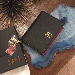 DAKS of London Saffiano Leather card wallet